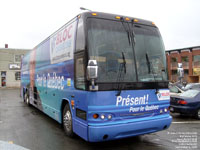 Fleur de Lys 3894 - Bloc Québécois - Présent pour le Québec - 2000 Prevost H3-45 (ex-leased Angel Tours)