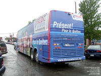 Fleur de Lys 3894 - Bloc Québécois - Présent pour le Québec - 2000 Prevost H3-45 (ex-leased Angel Tours)