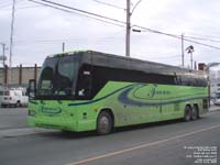 Fleur de Lys 3606 - Parti Québécois - Media télévision - 2000 Prevost H3-45 (Ex-leased TripMate Tours 218)