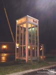 Bell Canada payphone located in the parking lot of a McDonald's restaurant in Baie-St-Paul,Quebec