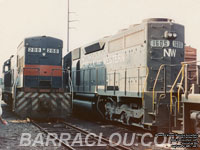 NW 1605 - SD40 (To NS 1605, then BDLX 1605, then NYSW 3022) and MEC 288 - U23B (ex-DH 2309, nee DH 309)