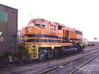 QGRY 3015 - GP40-2LW (ex-HLCX 9434, nee CN 9434) - Wrecked in Maskinongé, Winter 2005