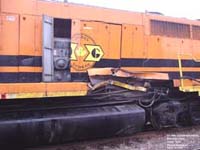 QGRY 3015 - GP40-2LW (ex-HLCX 9434, nee CN 9434) - Wrecked in Maskinongé, Winter 2005