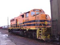 QGRY 3015 - GP40-2LW (ex-HLCX 9434, nee CN 9434) - Wrecked in Maskinongé, Winter 2005