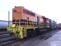 QGRY 3015 - GP40-2LW (ex-HLCX 9434, nee CN 9434) - Wrecked in Maskinongé, Winter 2005