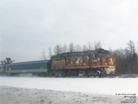 Via Rail 6414 (F40PH-2) - Loto-Québec - La poule aux oeufs d'or (Golden hen)
